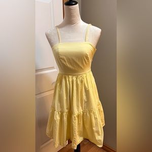 J. Crew Yellow and White striped Mini Dress